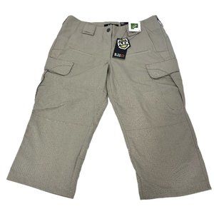 5.11 Tactical Khaki Stryke Covert Cargo Capris Womens Size 10L NWT